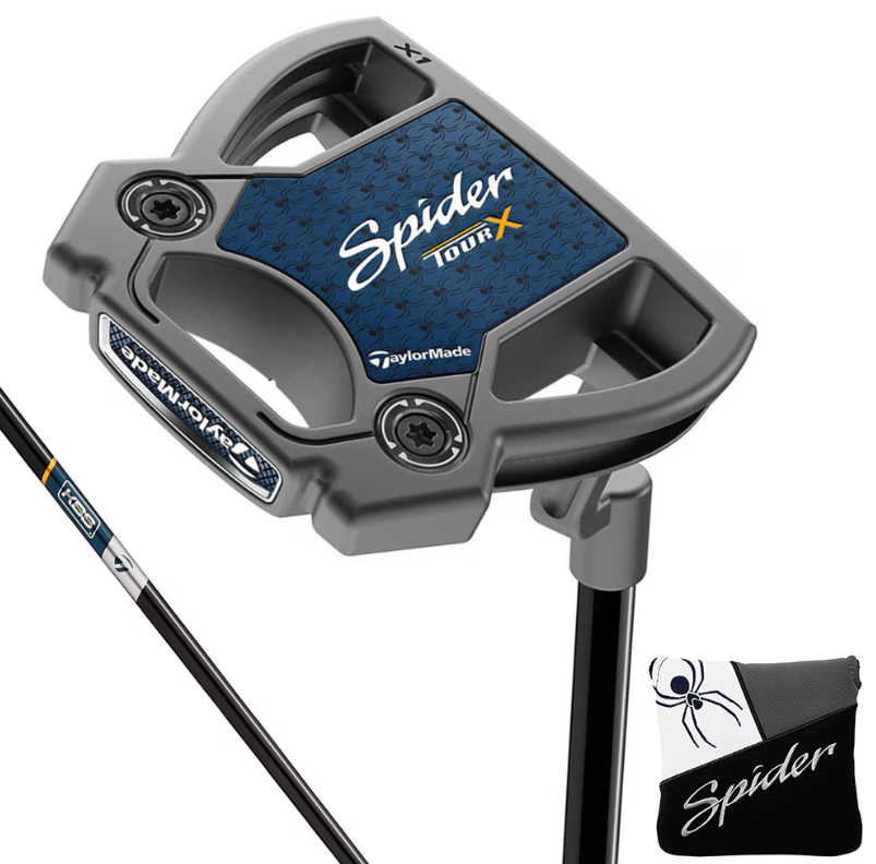 スパイダーツアーX クランクネック パター(ロフト3度)KBS BLACK STEPLESS STEEL SHAFT 34インチ